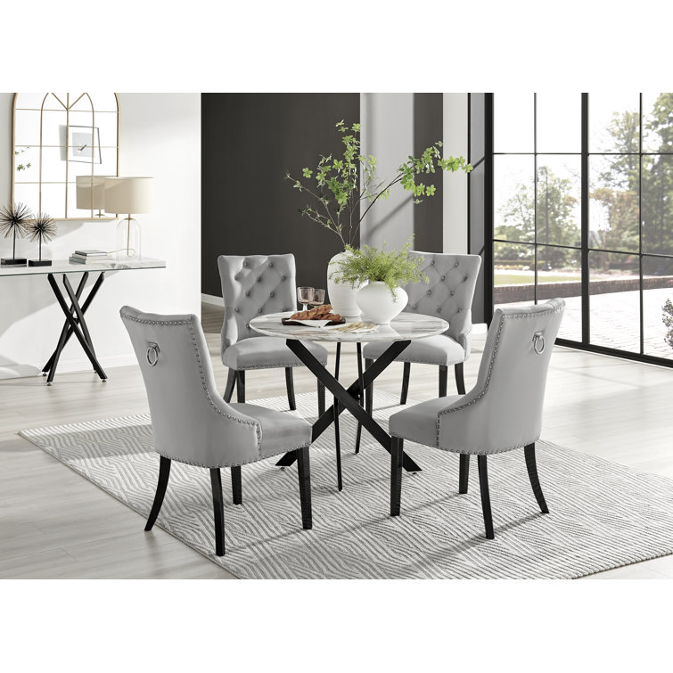 East Urban Home 4 - Person Dining Set & Reviews | Wayfair